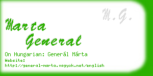 marta general business card