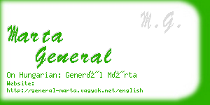 marta general business card